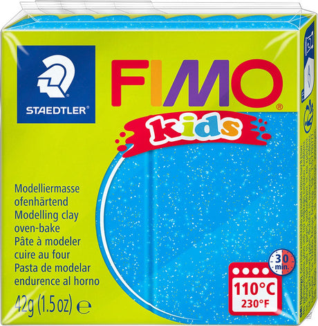Fimo Kids Modelliermasse 42 g Glitzerblau