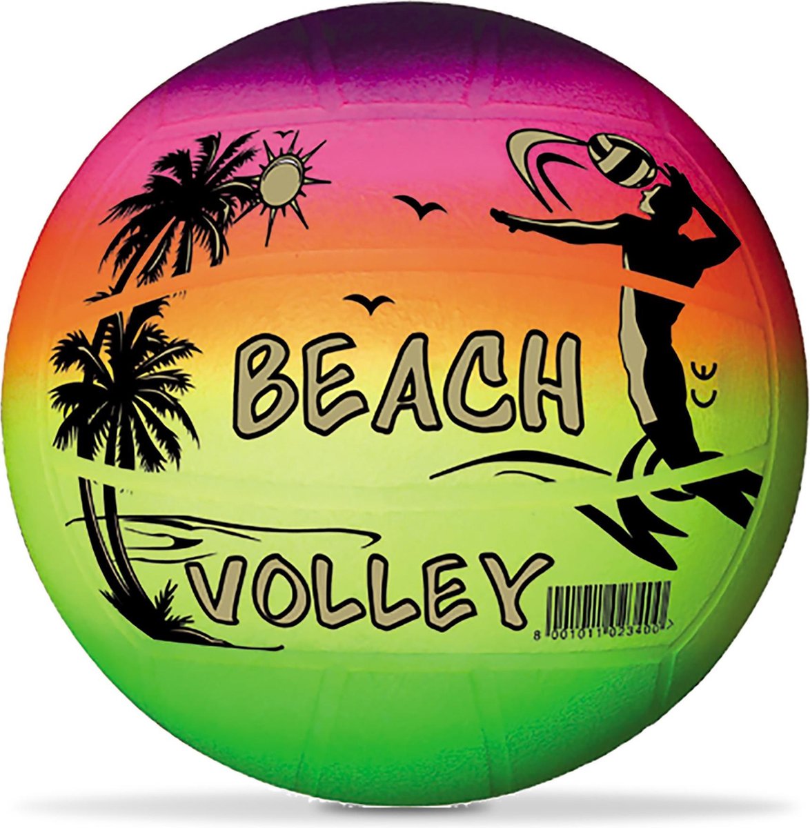 Kostenloser und einfacher Mondo-Volleyball-Regenbogen, 23 cm