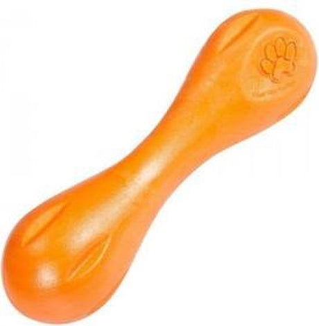 West Paw Hurley – Superstarker Kauknochen für Hunde – mit Zogoflex – Orange – S – 15 cm