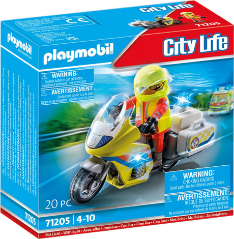 Playmobil 71205 Notfallmotorrad mit Blinklicht