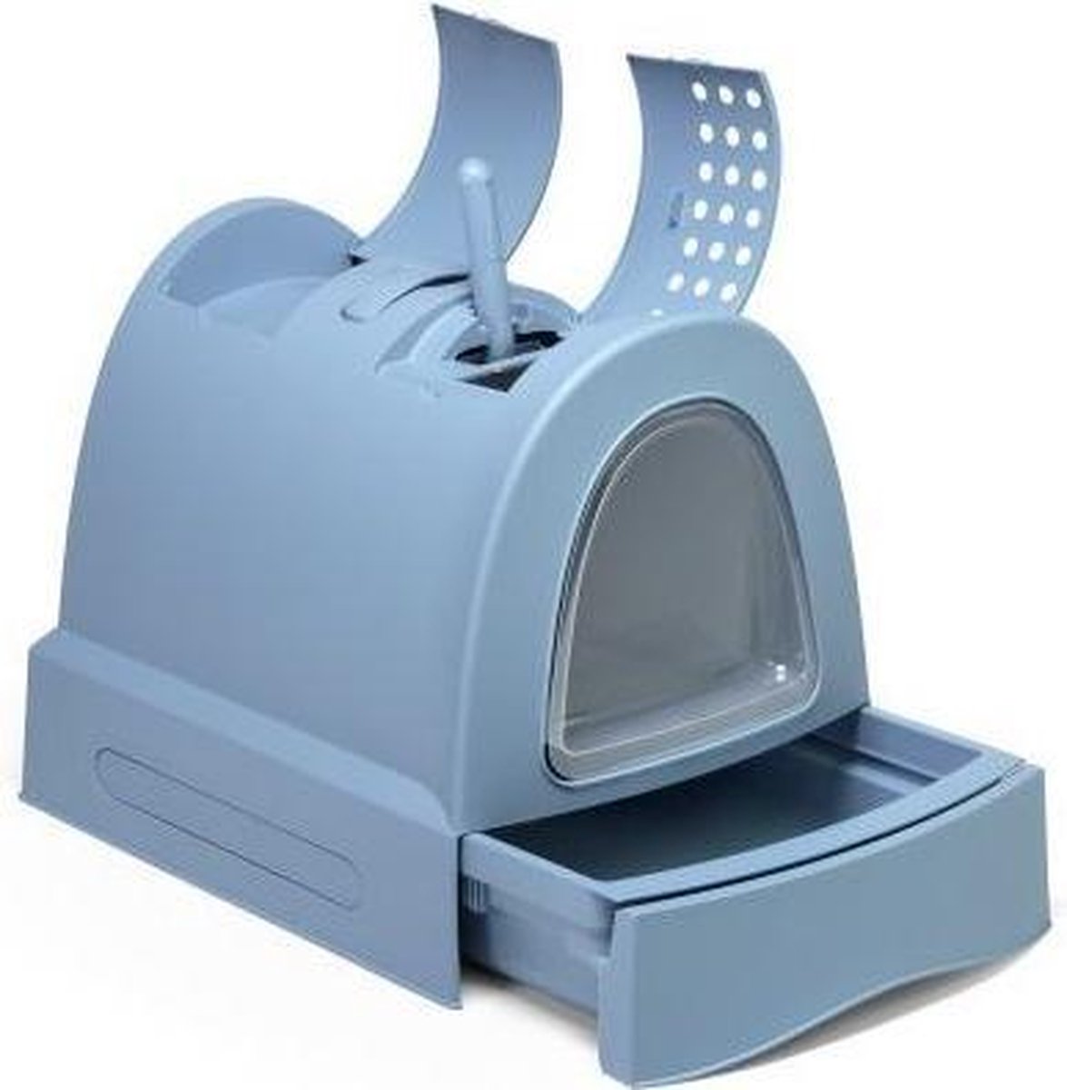 IMac Kattenbak Zuma mit Lade Blau