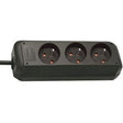Brennerstuhl Steckdosenleiste Eco-Line BN3063 Schwarz
