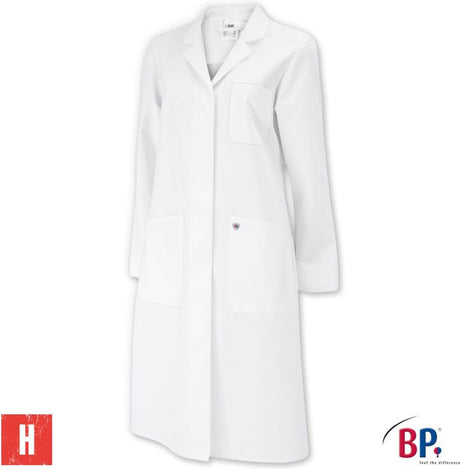Bp Damen Laborkittel Pflegekittel 1699 485 21 weiß | Größe 38 - 100 % Baumwolle