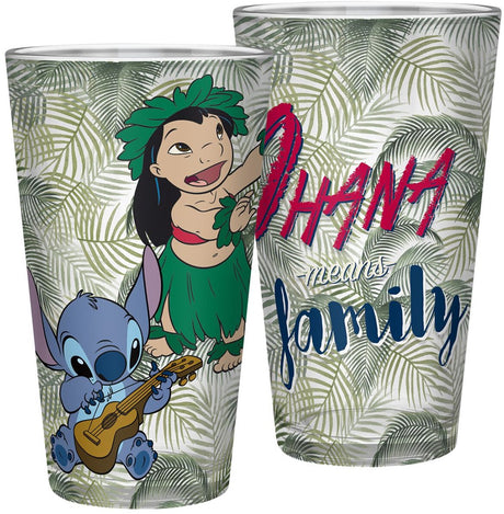 Lilo Stitch Wasserglas-Set – Disney Lilo und Stitch – groß – 400 ml – 2 Gläser – Wasserglas