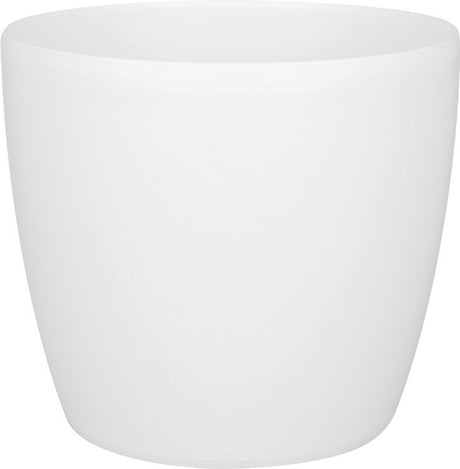 Elho brussels rond 22 - bloempot voor binnen - 100% gerecycled plastic - ø 22.3 x h 20.6 cm - wit