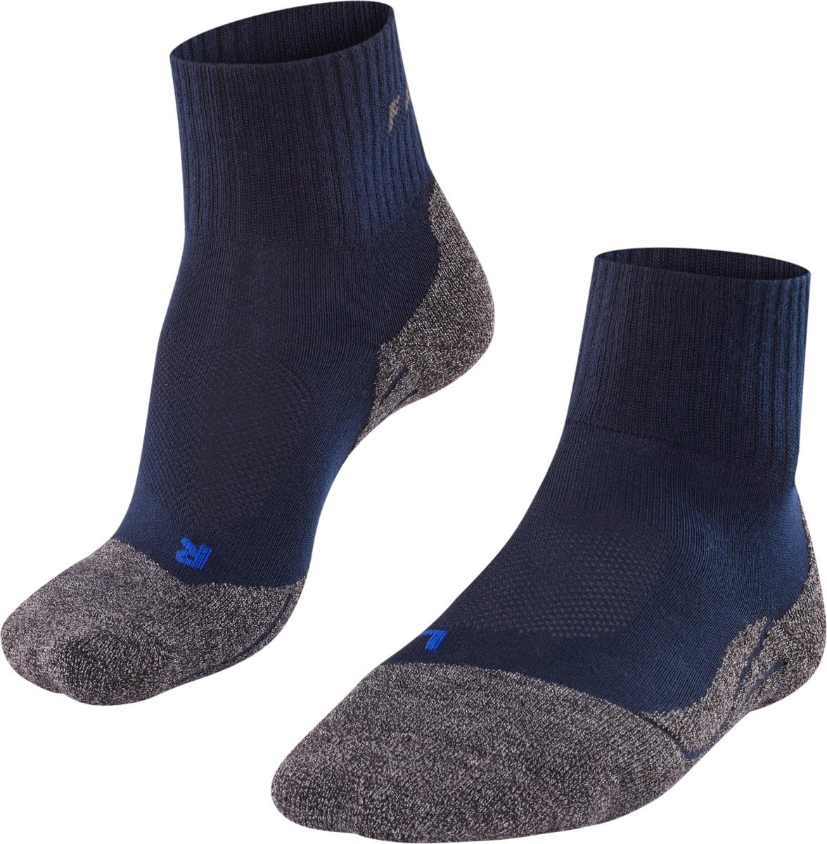 Falke TK2 Cool kurze Wandersocken Anti-Blasen, mittlere Polsterung Funktionsgarn Sportsocken Damen blau – Größe 39-40