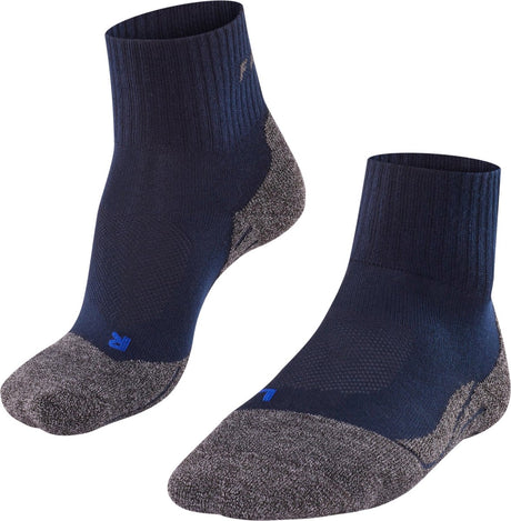 Falke TK2 Cool kurze Wandersocken Anti-Blasen, mittlere Polsterung Funktionsgarn Sportsocken Damen blau – Größe 39-40