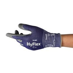 Veiligheidshandschoenen hyflex 11561r090-1p maat 9 donkerblauw pak van 12 paar