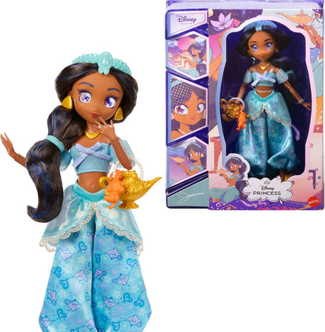 Mattel disney collector prinses jasmine - mangapop en accessoires - beweegbaar en verzamelobject