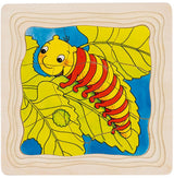 Goki Lagenpuzzle aus Holz - Schmetterling