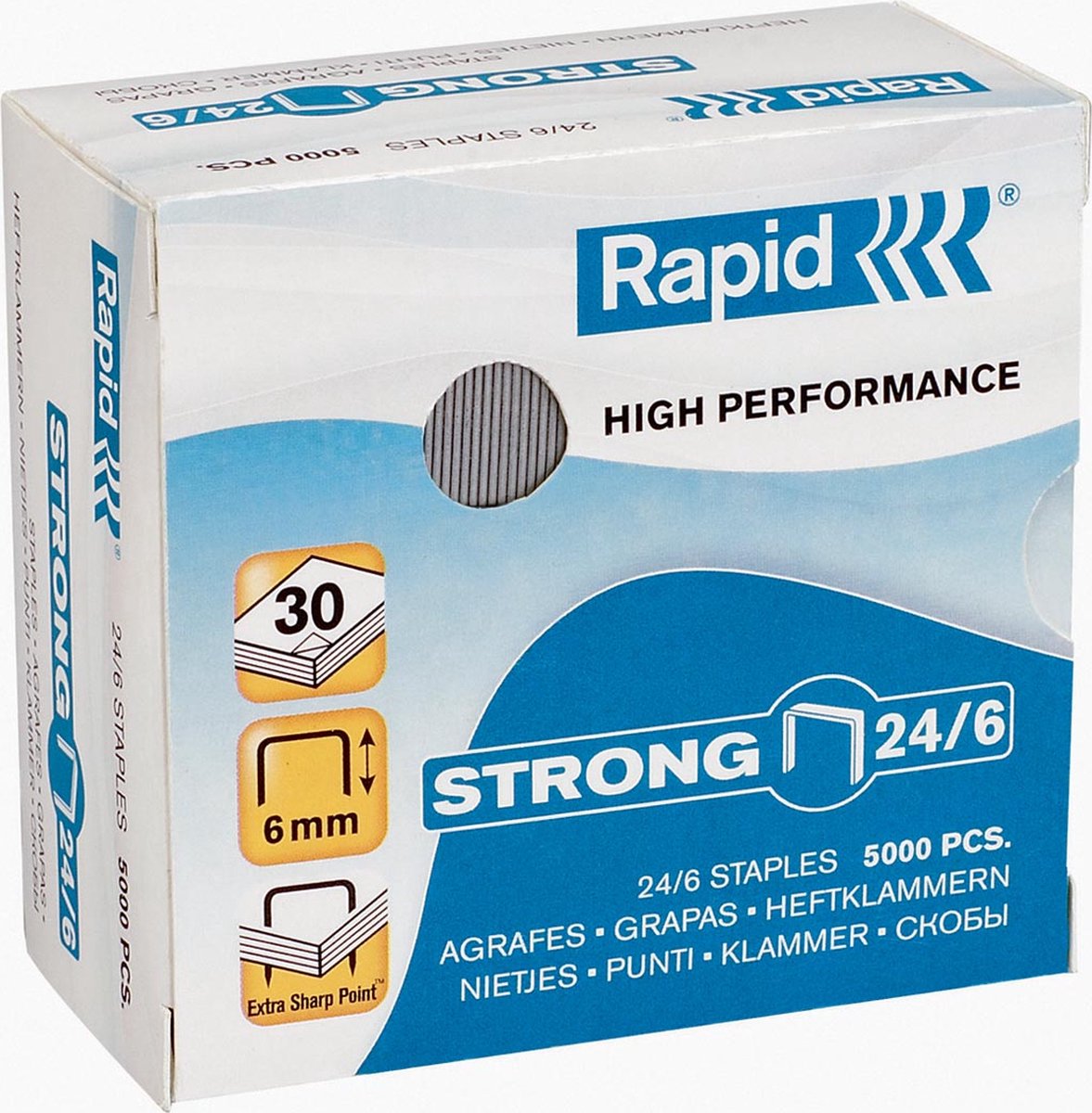 Rapid-Klammern 24 6 mm stark 5.000 Stk., Karton