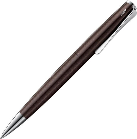 Lamy Studio Premium Kugelschreiber 269 | Edelstahl mattiert | Propellerclip-Drehmechanismus | inklusive M16 Large Fillmine Black M