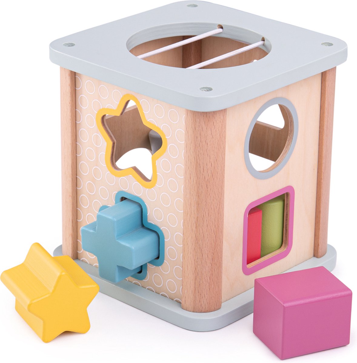Bigjigs Formensortierer aus Holz, 9-tlg. - FSC 100 %