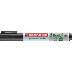 Edding Ecoline Marker 22, Größe 22, Strichstärke 1x5 mm, schwarz, 1 Stück