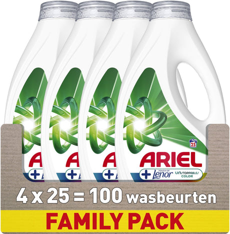 Ariel Waschmittel +Touch of Lenor Unstoppables Color – 4 x 25 Wäschen