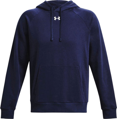 Under Armour UA Rival Fleece Hoodie Herren Sportpullover – Marine – Weiß