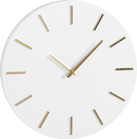 Mica decorations - brixen wandklok - ø36 cm - wit