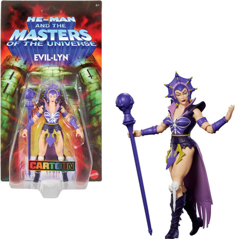 Mattel Masters of the Universe Origins Actionfigur aus der Cartoon-Kollektion: Evil-Lyn, 14 cm große Actionfigur