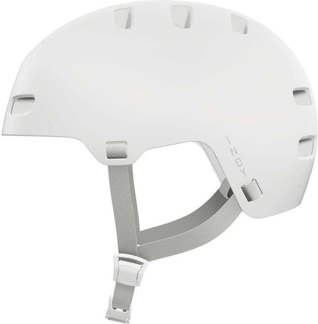 Abus Fahrradhelm Indy Pure White S - 51-55 cm - Weiß - Geeignet für den Einsatz an Elektrofahrrädern - Cityfahrrädern - 360 g