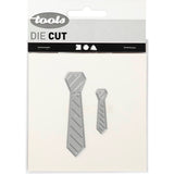 Creativ Company Stanz- und Prägeschablonen, Krawatte, Maße 26x99+9x35 mm, 1 Stück