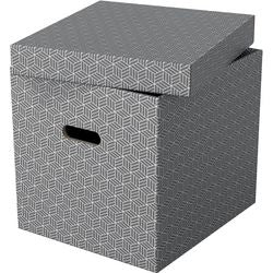 Opbergdoos esselte 628289 cube large 36 l grijs