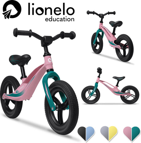 Lionelo Bart Tour – Laufrad – geringes Gewicht – 3,3 kg – perfekt für Kinder ab 2 Jahren – unterstützt die motorische Entwicklung