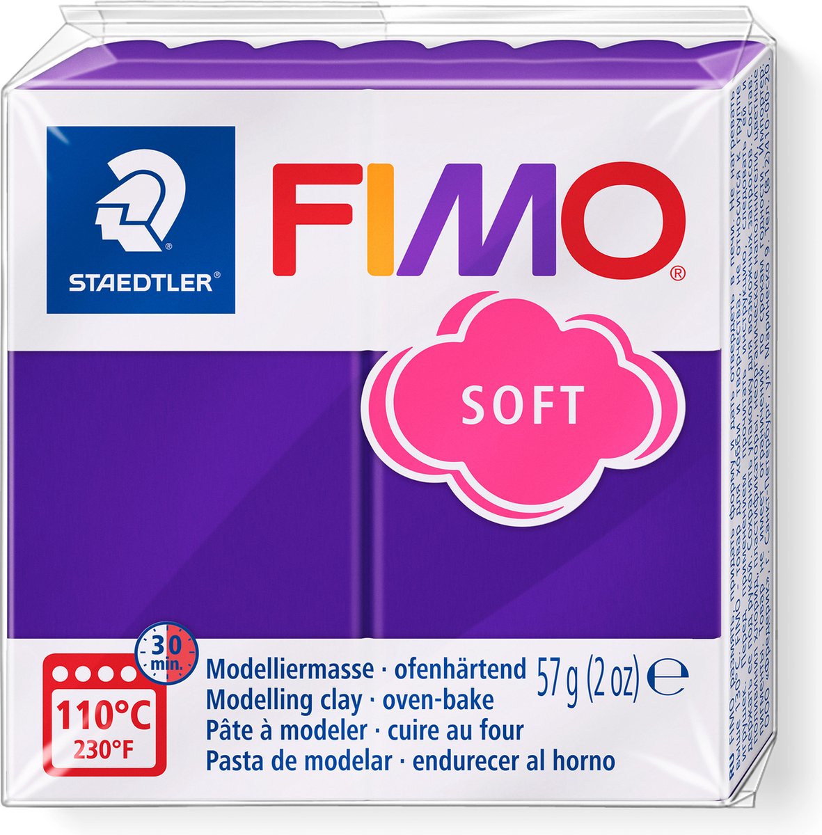 Fimo® weich, Pflaume, 57 gr 1 Box