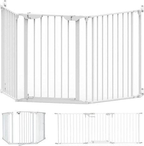Noma configure Gate Sicherheitstor 3 Paneele weiß | Raumteiler | Treppentor | Hundetor | 64 bis 197,5 cm