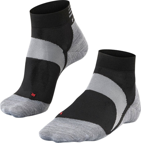 Falke BC6 kurze Anti-Blasen-Lyocell-Funktionsmaterial-Radsocken Unisex schwarz - Größe 46-48