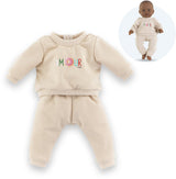 Beigefarbener Trainingsanzug von Corolle für Babypuppe, 36 cm