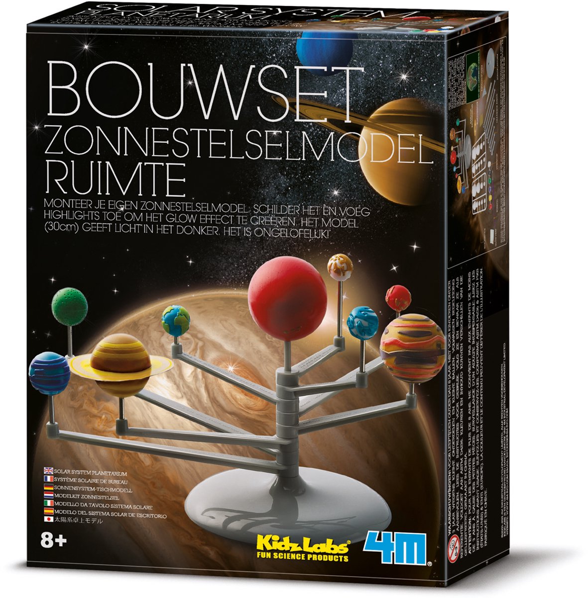 4 m Basteln – Bauen und bemalen Sie Ihr Sonnensystem-Mobil – Wissenschaft und Spiele – Baukasten – Kidzlabs – 8+