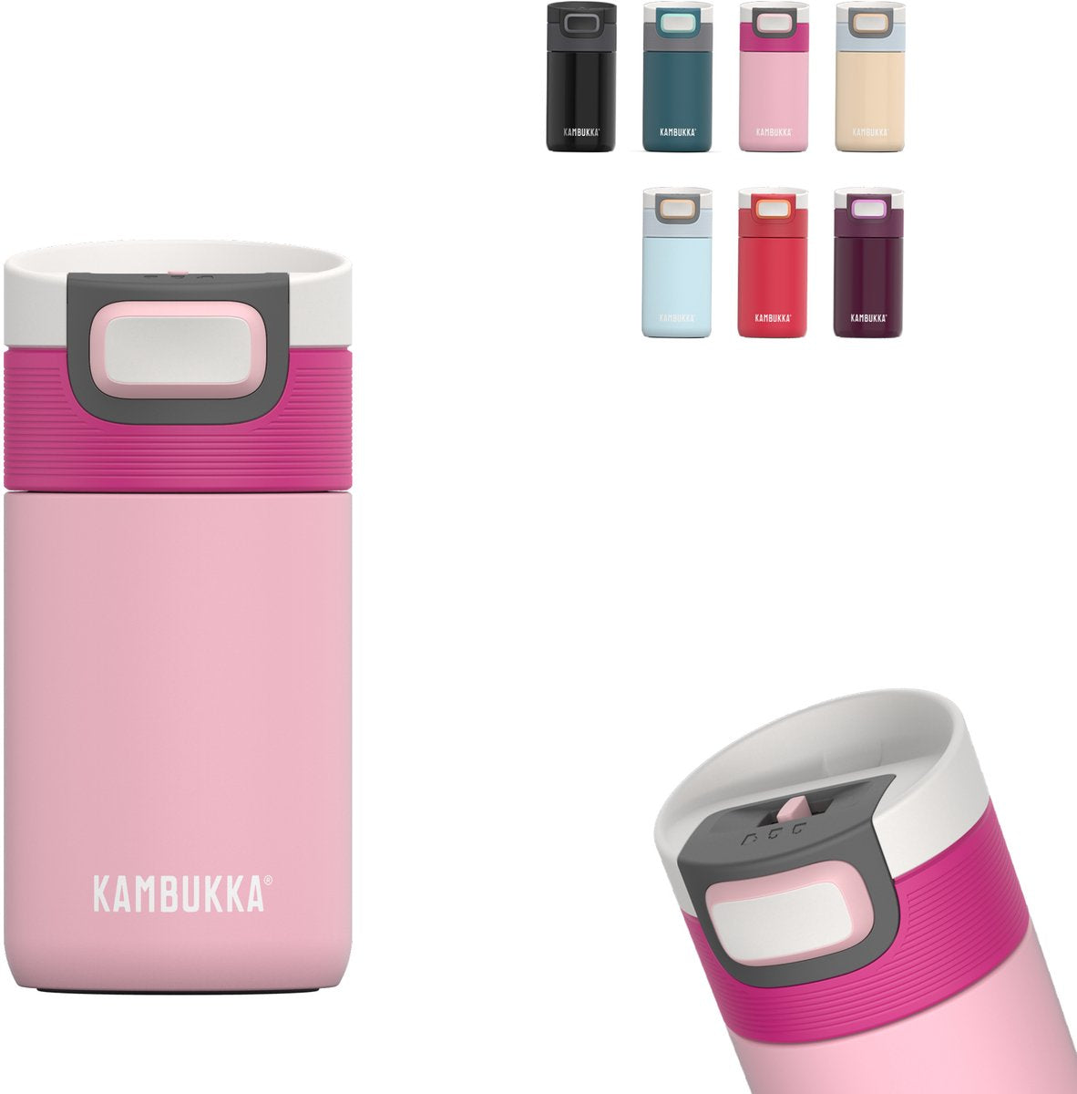 Kambukka etna thermosbeker 300 ml - makkelijk reinigen - lekvrije koffiebeker - brushing bride