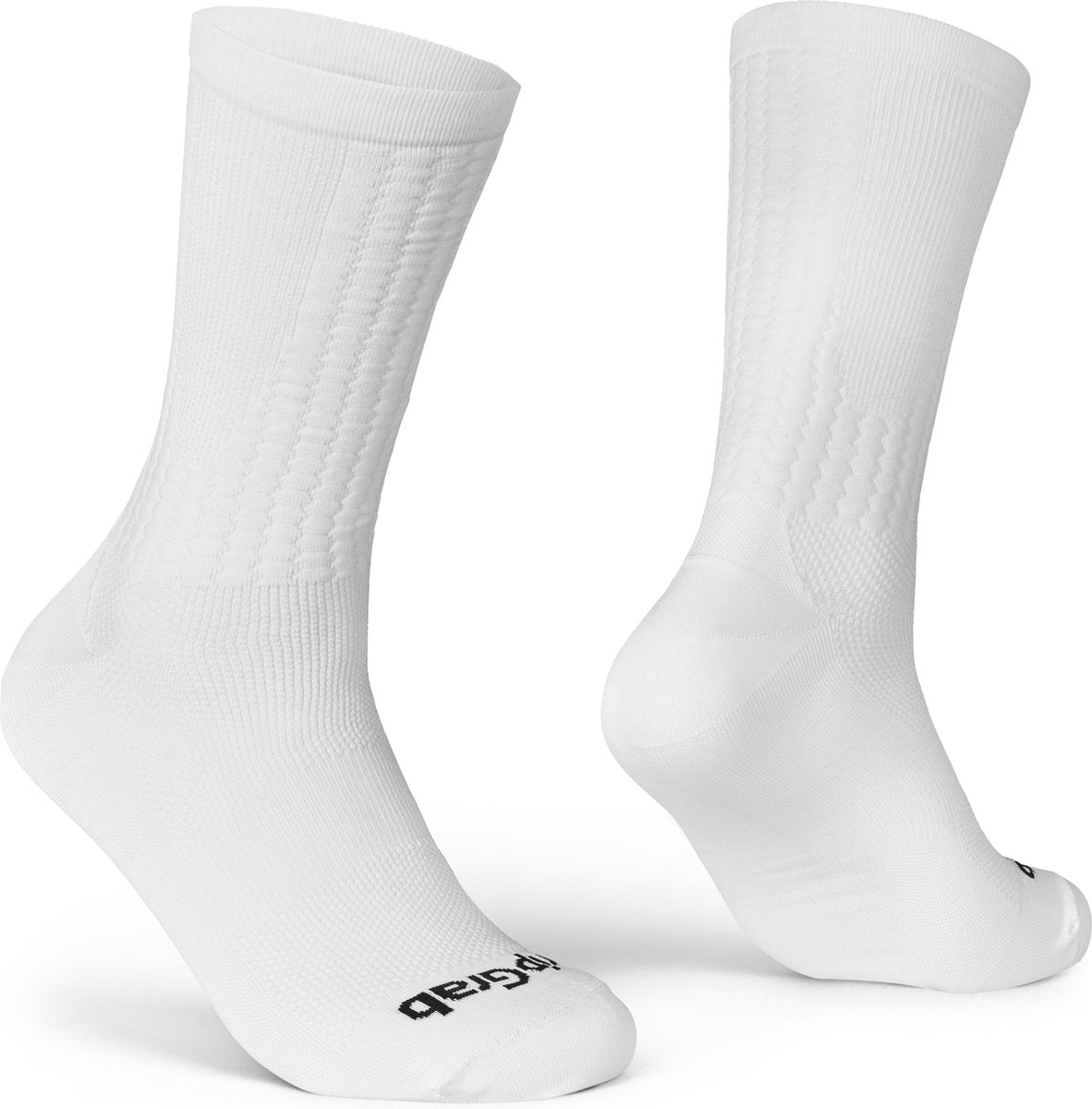 Gripgrab - faststream aero fietssokken hoog performance zomer wielren sokken tijdrijden - unisex - wit - maat m (41-44)
