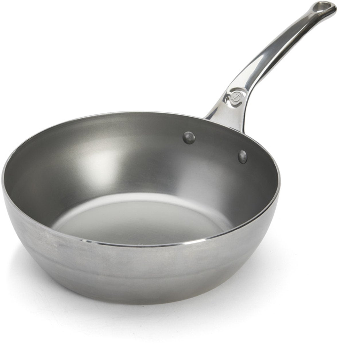 Debuyer de Buyer Mineral B Pro Bratpfanne Ø 24 cm – Stahlblech – PFAS-frei – mit Edelstahlgriffen – induktionsgeeignet – hergestellt in Frankreich