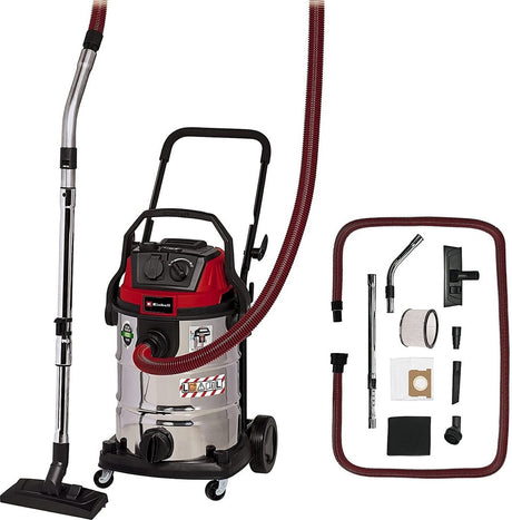 Einhell te-vc 2340 sacl Nass- und Trockensauger (burgunderroter Edelstahl)