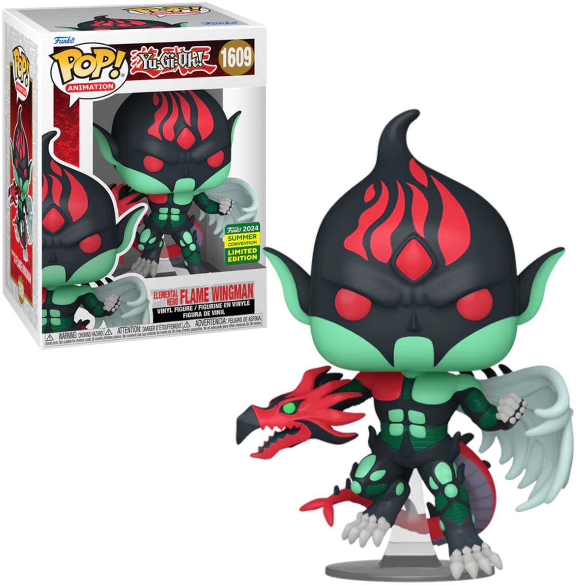 Funko-Pop! Animation: Yu-gi-oh – Elementarheld Flame Wingman #1609 [exklusiv für die Sommer-Convention 2024]