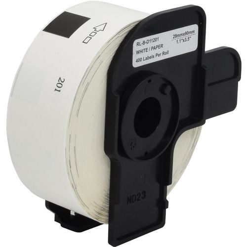 Etiketrol 5br11201 90mm wit, zwart