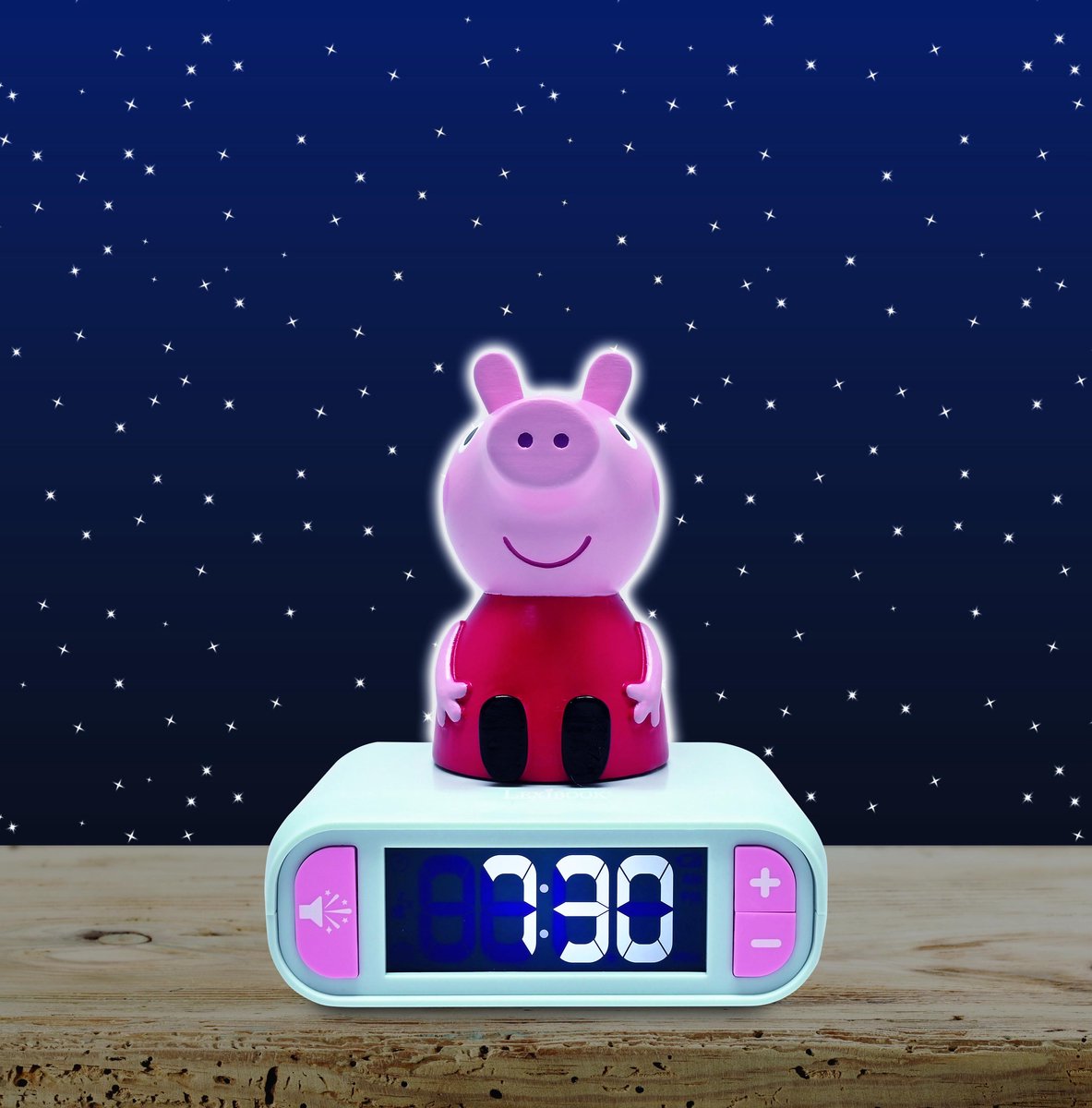 Lexibook Peppa Pig Nachtlichtwecker mit Geräuschen