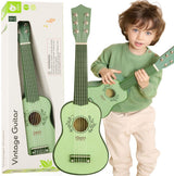 Lobbes Toys BV Classic World Holzgitarre für Kinder, Vintage-Musikinstrument 3+ – Uni