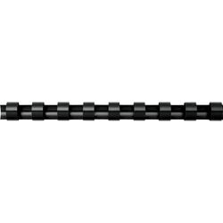Fellowes pack 100 binding combs black 5345707 plastic a4 8mm