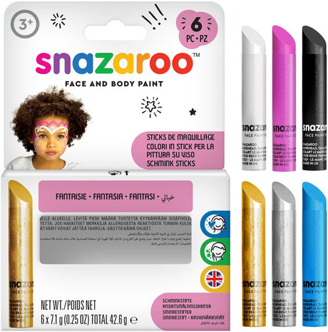 Snazaroo Gesichtsbemalung klebt Fantasie
