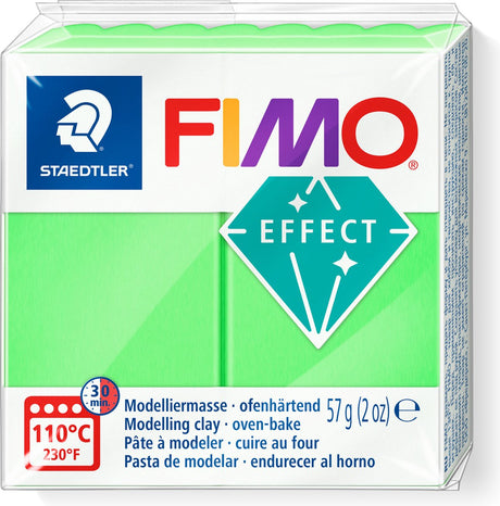 Fimo-Effekt-Modelliermasse neongrün, 57gr