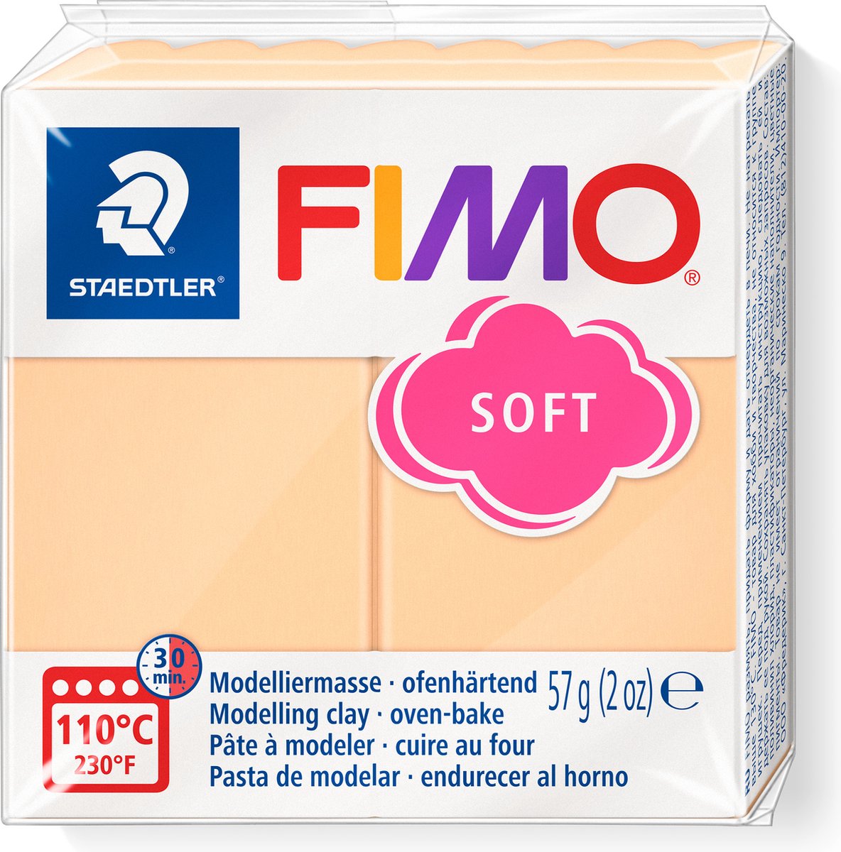 Fimo weiche Modelliermasse 57 g Pfirsich