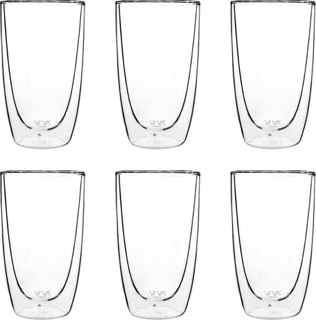 Viva - glass double walled 490 ml set of 6 pieces