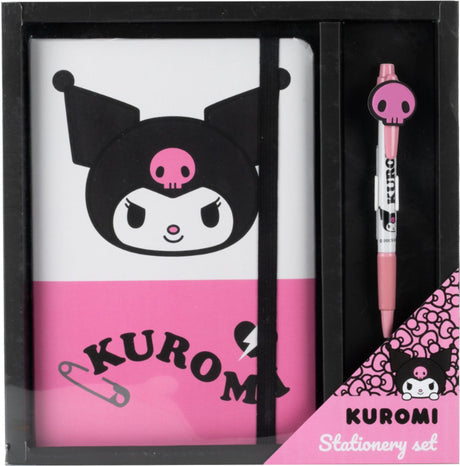 Konix Kuromi – Schreibset – Notizbuch + Stift – Sanrio
