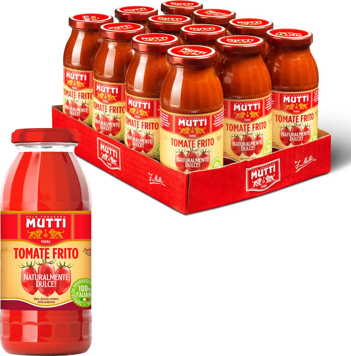 Mutti tomate frito Tomatensauce – 12 x 300 Gramm