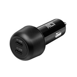 ACT 2-VOORTS USB-C Fast Charge Car Charger 45W