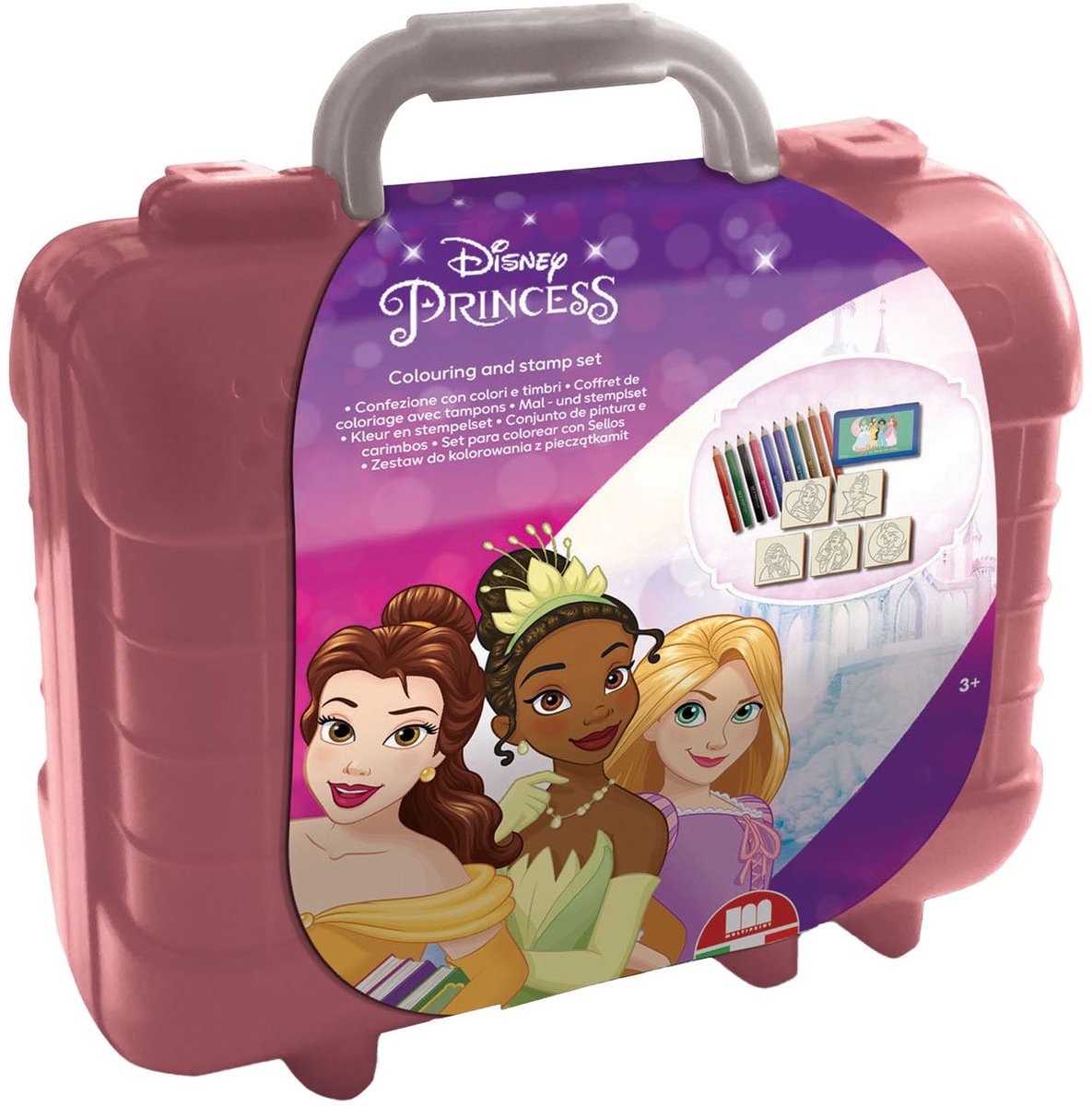 Multiprint Disney Princess Reisestempel und Farbkoffer