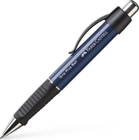 Faber-Castell Kugelschreiber - Grip Plus - Blau Metallic - Schreibbreite M - FC-140732