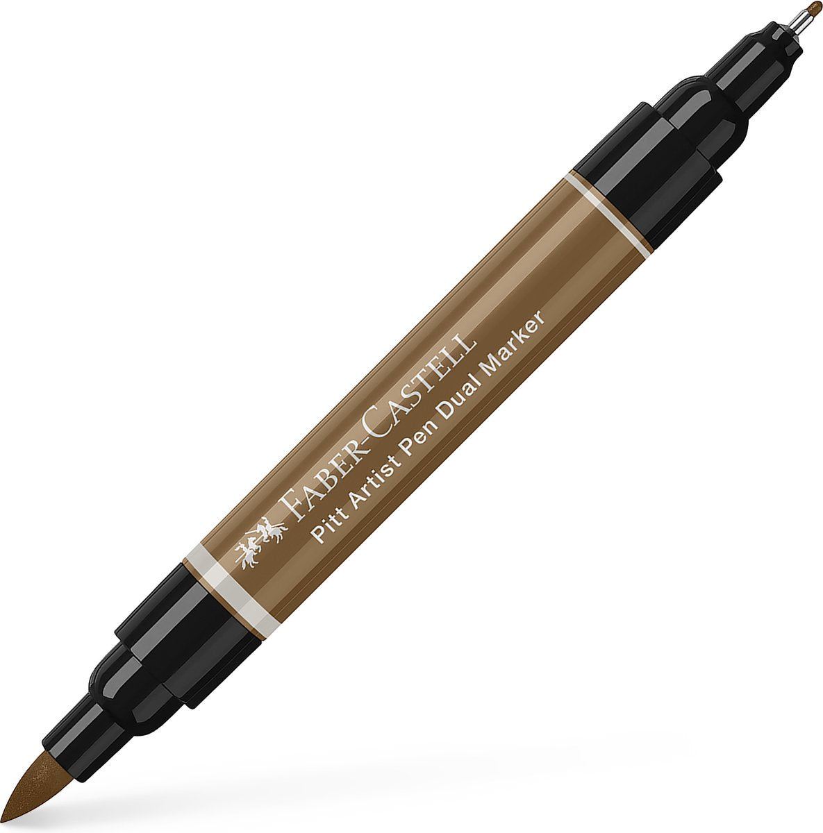 Faber-Castell Zeichenmarker – Pitt Artist Pen – Duo Marker – 180 Bernstein – FC-162180